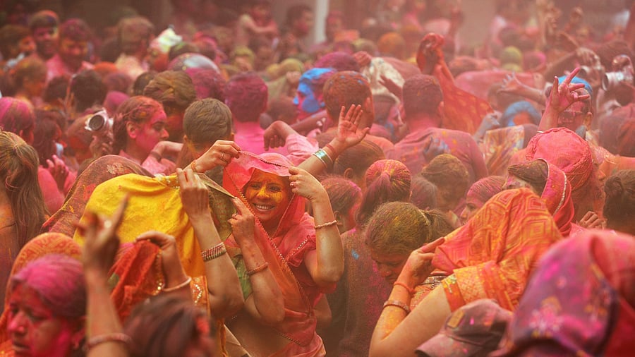 <div class="paragraphs"><p>People play with colours during Holi festival celebrations. Representative purpose</p></div>