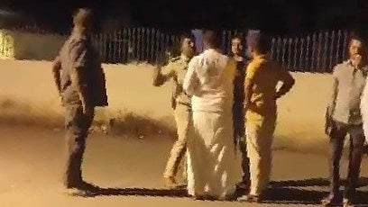 <div class="paragraphs"><p>The cop and the BjP unit president getting into a scuffle.</p></div>