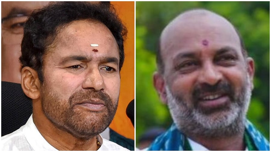 <div class="paragraphs"><p>Union ministers from Telangana, G Kishan Reddy and Bandi Sanjay Kumar.</p></div>