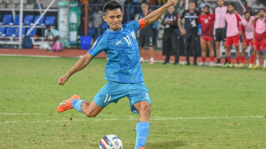 <div class="paragraphs"><p>The recalling of 40-year-old Sunil Chhetri out of retirement for the upcoming FIFA friendlies this month has shown how bad the quality of strikers is in India. </p></div>