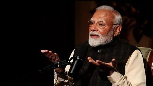 <div class="paragraphs"><p>Prime Minister Narendra Modi during a podcast with Lex Fridman, in New Delhi, Sunday, March 16, 2025.</p></div>