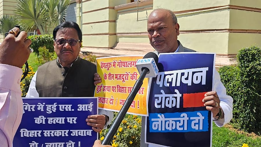 <div class="paragraphs"><p>Bihar Congress leader Rajesh Kumar (R).</p></div>