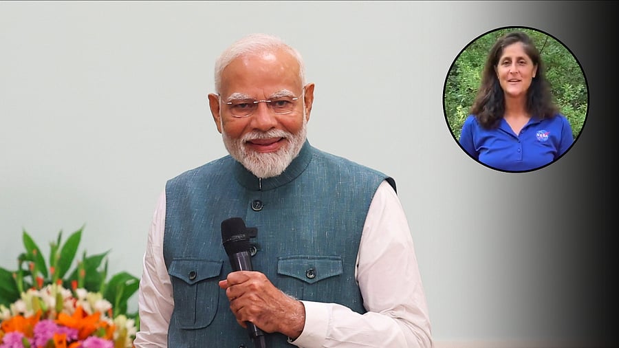 <div class="paragraphs"><p>Prime Minister Narendra Modi (L) and NASA astronaut Sunita Williams (R).</p></div>