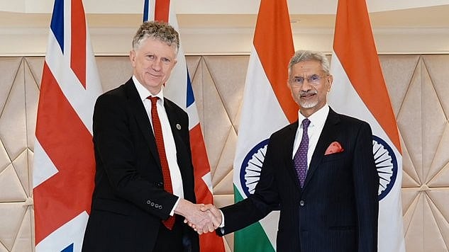 <div class="paragraphs"><p>External Affairs Minister S Jaishankar with British NSA Jonathan Powell.</p></div>