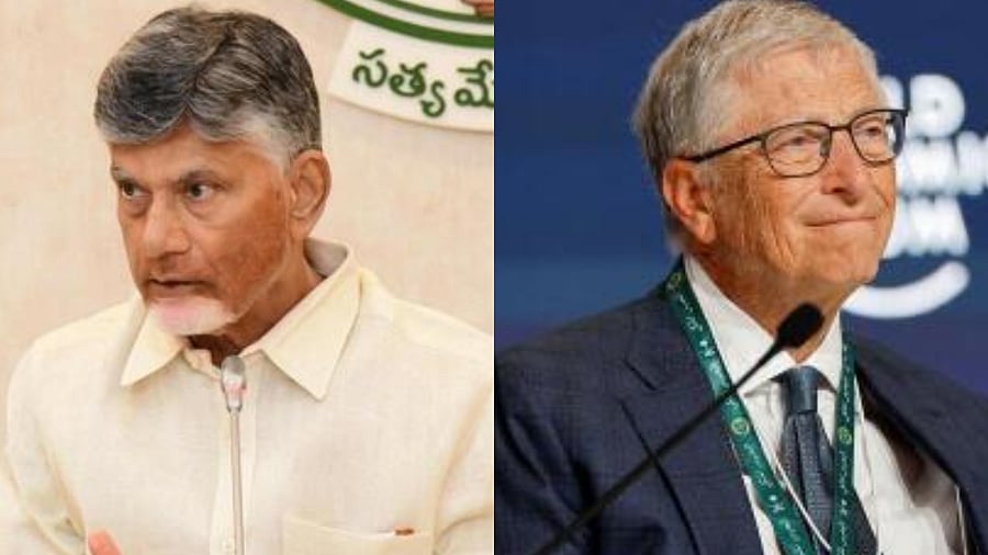 <div class="paragraphs"><p>Andhra Pradesh Chief Minister N Chandrababu Naidu (L) and Microsoft founder Bill Gates (R).</p></div>
