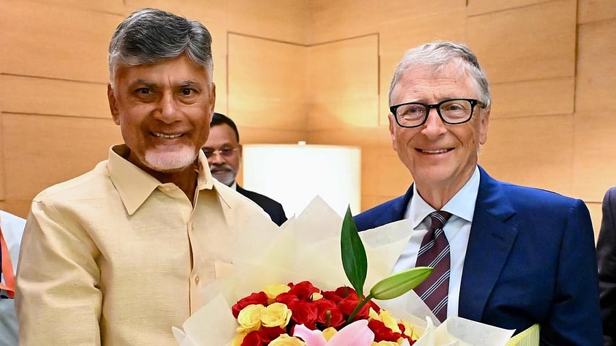 <div class="paragraphs"><p>Andhra Pradesh Chief Minister N Chandrababu with Bill Gates</p></div>
