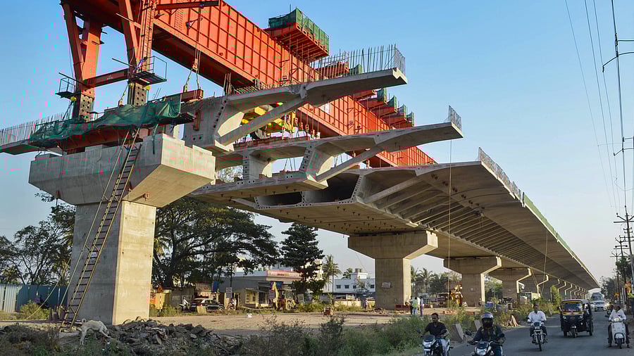 <div class="paragraphs"><p>File Photo: Construction of a six-lane highway underway at the site, in Pune.</p></div>