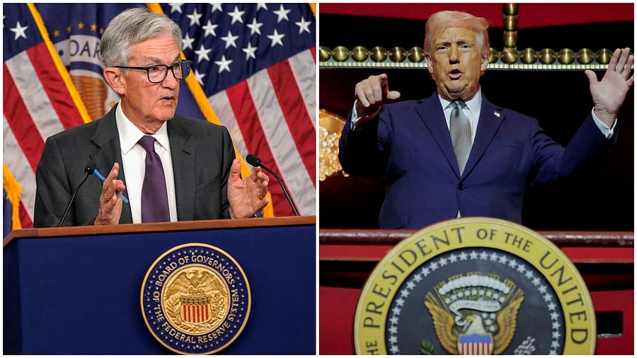 <div class="paragraphs"><p>US Federal Reserve Chair Jerome Powell and US President Donald Trump.</p></div>