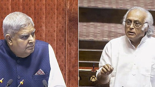 <div class="paragraphs"><p> Rajya Sabha Chairman Jagdeep Dhankhar and Congress MP Jairam Ramesh</p></div>