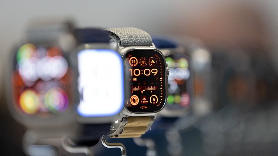 <div class="paragraphs"><p>File Photo: The Apple Watch Ultra 2 is showcased as Apple holds an event at the Steve Jobs Theater on its campus in Cupertino, California, US.</p></div>