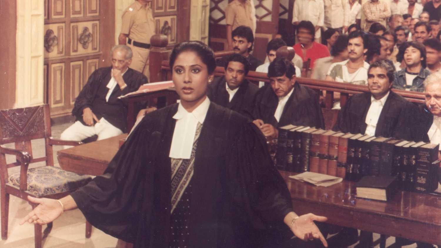 Smita Patil in 'Aaj Ki Aawaz'. 