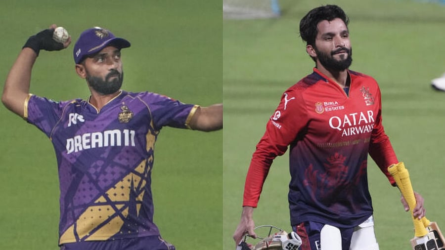 <div class="paragraphs"><p>(L-R) KKR captain Ajinkya Rahane and RCB captain Rajat Patidar</p></div>