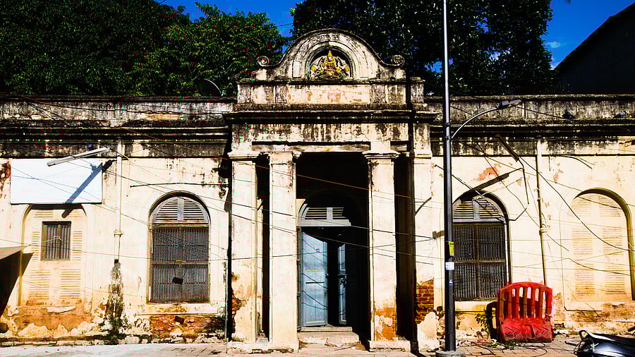 <div class="paragraphs"><p>The 160-year-old dilapidated structure on Kamaraj Road, earlier known as Cavalry Road, has recently been restored to its old glory. Earlier used as a Chaturveda Siddantha Sabha School, the structure was left high and dry for at least the past 15 years. </p></div>