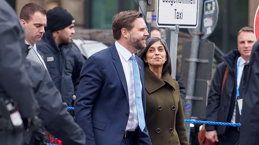 <div class="paragraphs"><p>US Vice President JD&nbsp;Vance, accompanied by his wife Usha Vance</p></div>