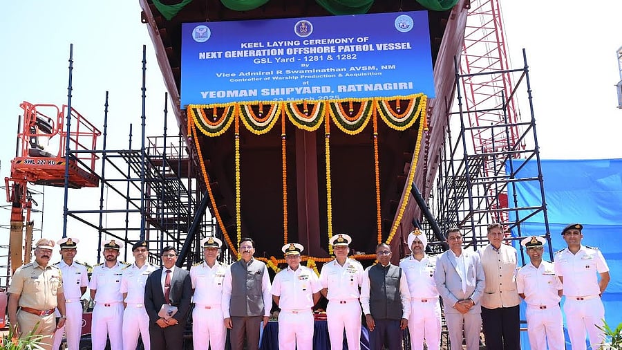 <div class="paragraphs"><p>The keel laying of these vessels marks a significant milestone in the overall project timeline.</p></div>