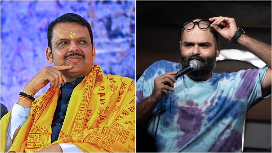<div class="paragraphs"><p>Maharashtra CM Devendra Fadnavis (L); Comedian Kunal Kamra. </p></div>