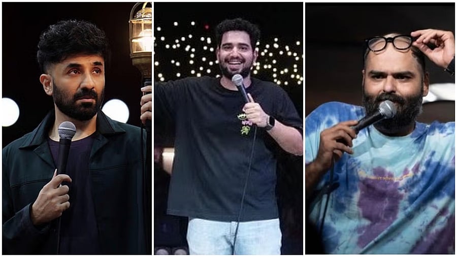 <div class="paragraphs"><p>(L-R) Stand up comics Vir Das, Samay Raina, Kunal Kamra. </p></div>