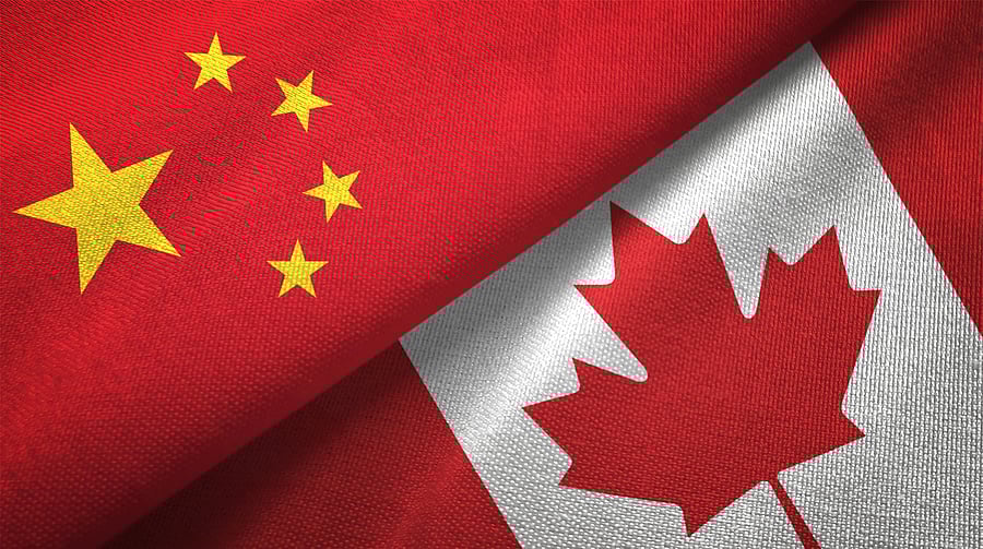 <div class="paragraphs"><p>Image for representation showing National flags of China and Canada.</p></div>