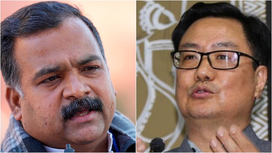 <div class="paragraphs"><p>Manickam Tagore(L) and Kiren Rijiju</p></div>