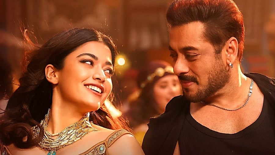 <div class="paragraphs"><p>Rashmika Mandanna and Salman Khan in <em>Sikandar</em>.</p></div>
