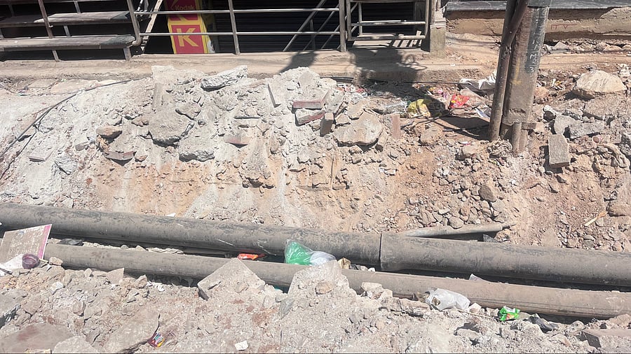 <div class="paragraphs"><p>Rabindranath Tagore Nagar Main Road in a state of neglect. </p></div>