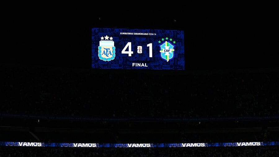 <div class="paragraphs"><p>General view of the scoreboard after the match.</p></div>