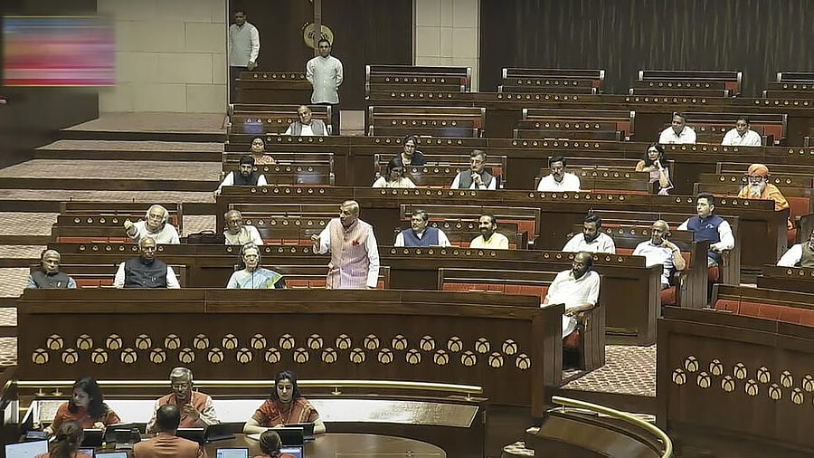 <div class="paragraphs"><p>Pramod Tiwari speaks in the Rajya Sabha during the Budget session of Parliament.</p></div>