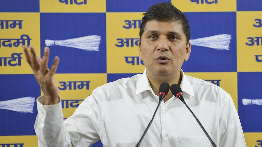 <div class="paragraphs"><p>AAP leader Saurabh Bharadwaj addreesses a press conference at the party office, in New Delhi, Wednesday, March 26, 2025.</p></div>