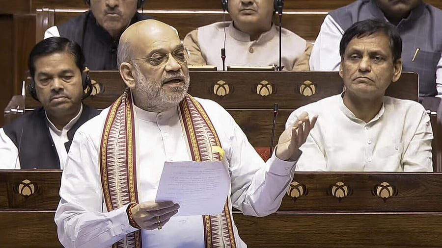<div class="paragraphs"><p>Amit Shah&nbsp;said the Immigration and Finance Bill will strengthen the country's security.</p></div>