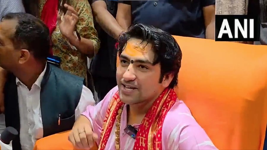 <div class="paragraphs"><p>Religious preacher Dhirendra Krishna Shastri of Bageshwar Dham, also known as Bageshwar Baba.</p></div>