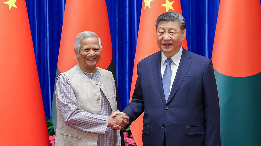 <div class="paragraphs"><p>Chinese President Xi Jinping during a meeting with Chief Adviser of Bangladesh Muhammad Yunus.</p></div>