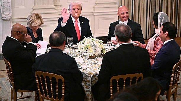 <div class="paragraphs"><p>'...As we are in the Islamic holy month of Ramadan, let me begin by saying to my Muslim friends — Ramadan Mubarak,' said Trump.</p></div>