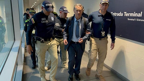 <div class="paragraphs"><p>Carlos Lehder, former drug trafficker and one of the founding leaders of the Medellin Cartel, arrested by Colombian authorities.</p></div>