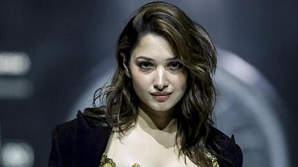 <div class="paragraphs"><p>Bollywood actor Tamannaah Bhatia walks the ramp showcasing a creation of Falguni Shane Peacok during the Lakme Fashion Week X FDCI, in Mumbai.</p></div>