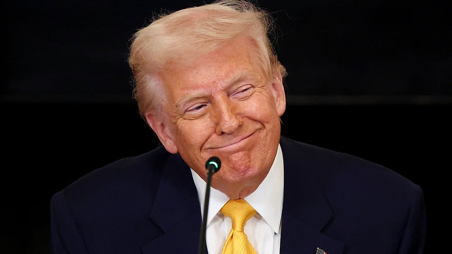 <div class="paragraphs"><p>US President Donald Trump attends the White House Crypto Summit at the White House in Washington</p></div>