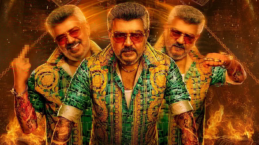 <div class="paragraphs"><p>Ajith Kumar on the poster of <em>Good Bad Ugly</em>.</p></div>