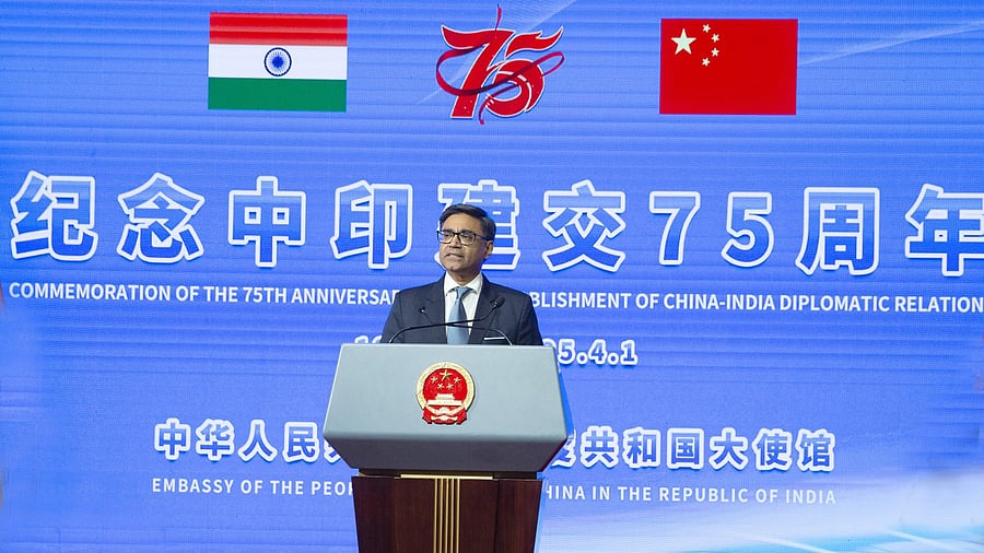 <div class="paragraphs"><p>The foreign secretary was speaking at an event hosted by the Chinese embassy on the occasion of the establishment of the 75th anniversary of diplomatic relations between the two countries.</p></div>