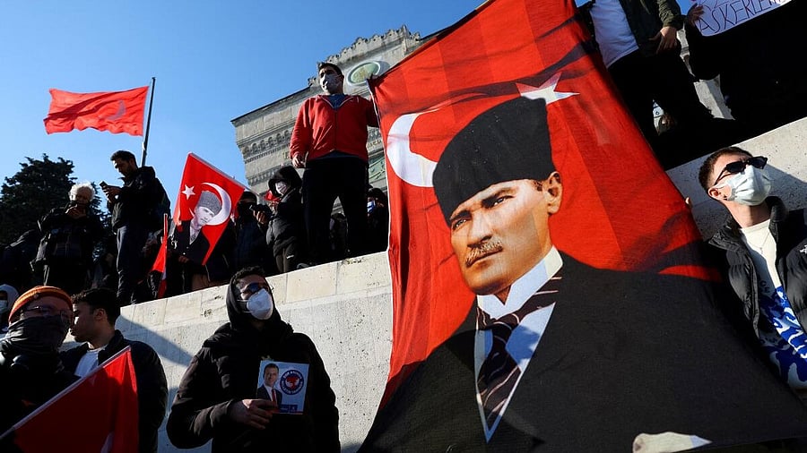<div class="paragraphs"><p>Protest against the detention of Istanbul Mayor Ekrem Imamoglu, in Istanbul.</p></div>