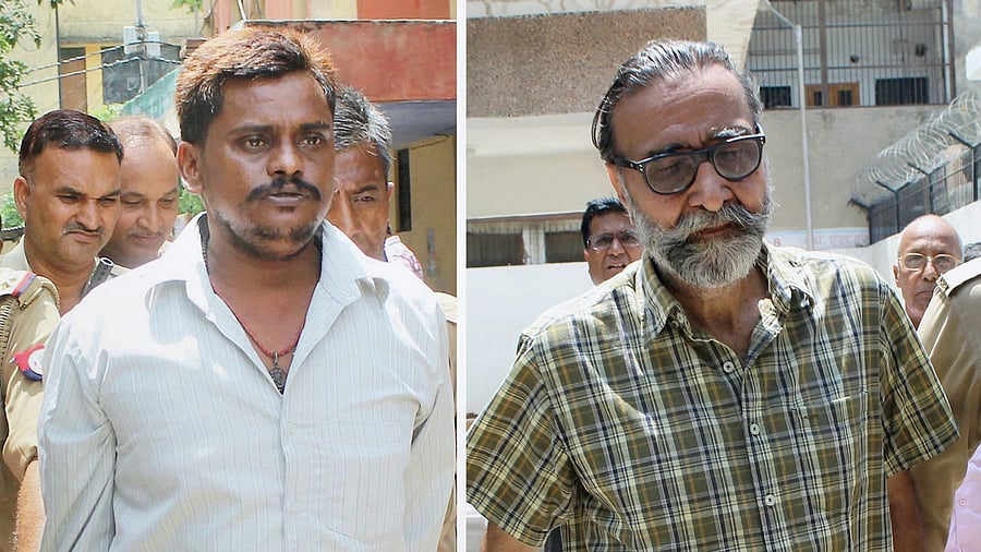 <div class="paragraphs"><p>File image of Surendra Koli (left) and and Mohinder Pandher.&nbsp;</p></div>