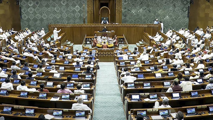 <div class="paragraphs"><p>View of the Lok Sabha</p></div>