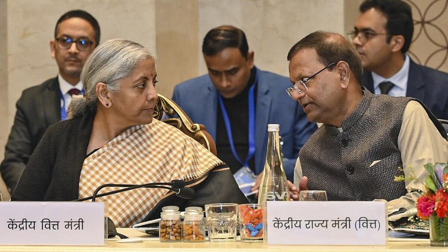 <div class="paragraphs"><p>Pankaj Chaudhary (R) with Nirmala Sitharaman</p></div>