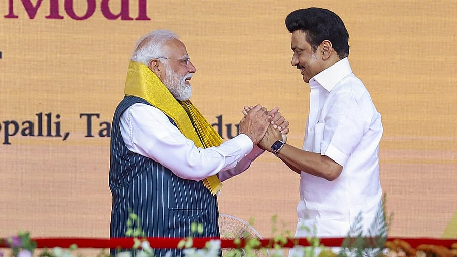 <div class="paragraphs"><p>A file image of PM Narendra Modi (left) and MK Stalin.&nbsp;</p></div>