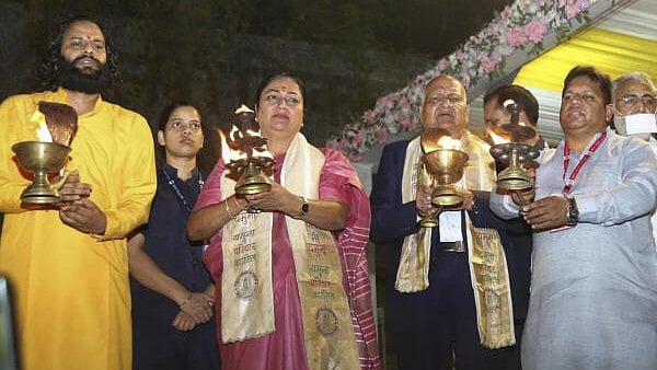 <div class="paragraphs"><p>A large number of people attended the event at Sur Ghat in Wazirabad, held amid chants of hymns in praise of the Yamuna goddess, according to the statement.</p></div>