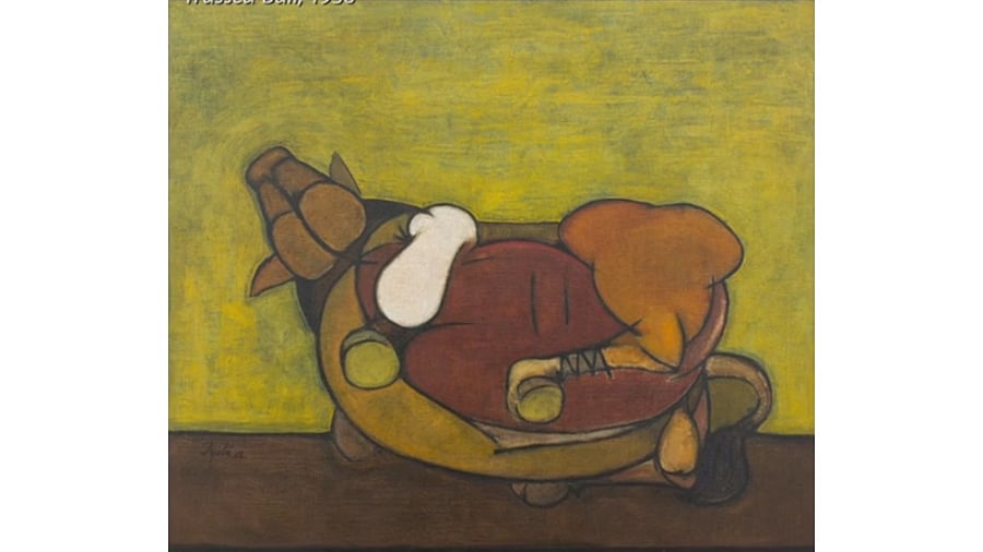 <div class="paragraphs"><p> Tyeb Mehta's 'Trussed Bull'.</p></div>