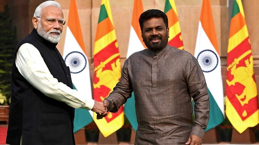 <div class="paragraphs"><p>Prime Minister Narendra Modi with Sri Lanka's President Anura Kumara Dissanayake.</p></div>