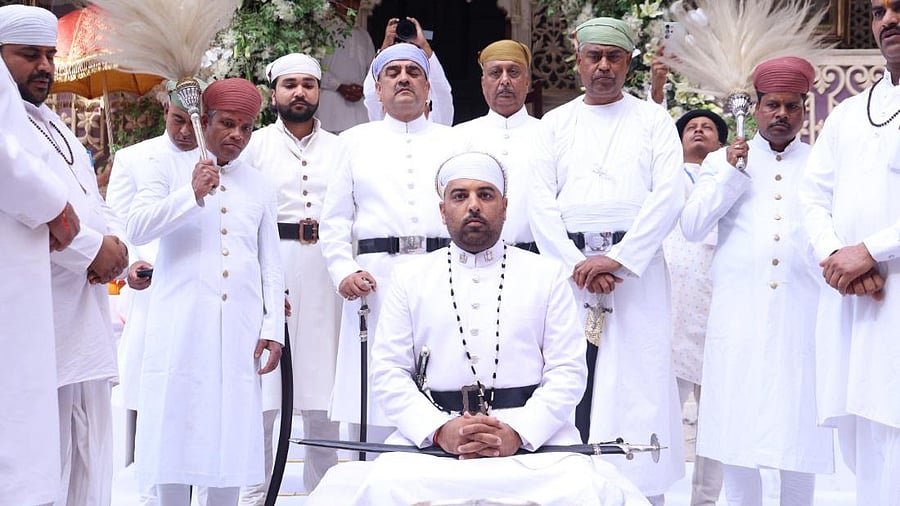 <div class="paragraphs"><p>Shriji Dr. Lakshyaraj Singh Mewar during the&nbsp;Gaddi Utsav at the City Palace in Udaipur.</p></div>