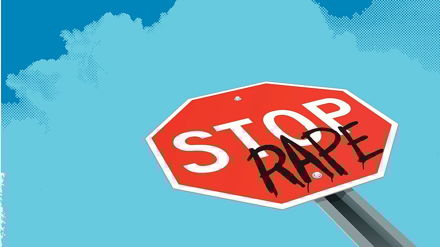 <div class="paragraphs"><p>Representative image with 'Stop rape' written</p></div>