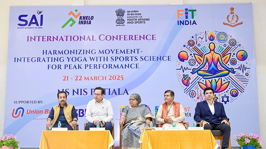 <div class="paragraphs"><p>The expert panel at the&nbsp;Harmonizing Movement: Integrating Yoga with Sports Science for Peak Performance conference at the&nbsp;Netaji Subhas National Institute of Sports.</p></div>
