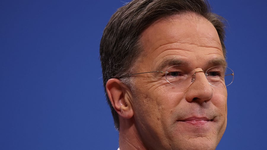 <div class="paragraphs"><p>NATO Secretary General Mark Rutte attends a press conference, on the day of a NATO foreign ministers' meeting at the alliance's headquarters in Brussels, Belgium April 4, 2025. </p></div>
