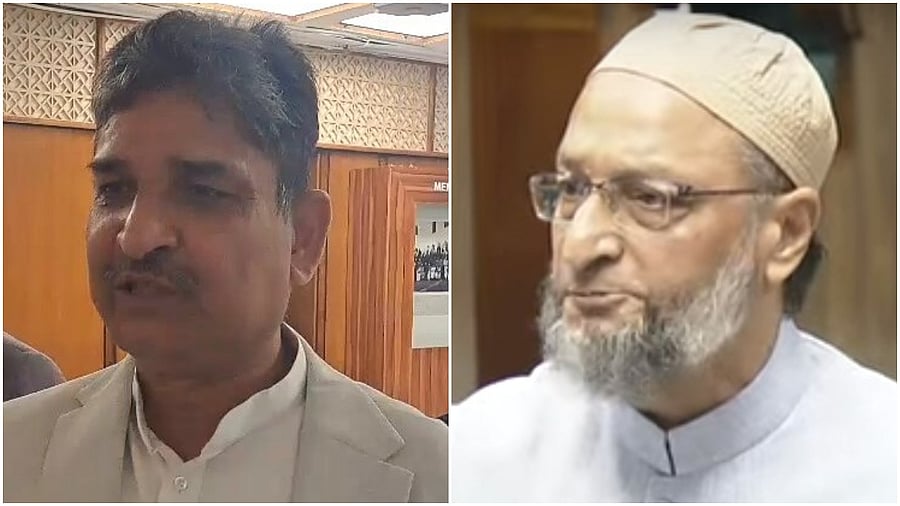 <div class="paragraphs"><p>Congress MP Mohammad Jawed and AIMIM president Asaduddin Owaisi.</p></div>